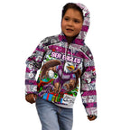 Custom Sea Eagles Rugby Merry Christmas Kid Hoodie Indigenous Australian Art