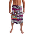 Custom Sea Eagles Rugby Merry Christmas Lavalava Indigenous Australian Art