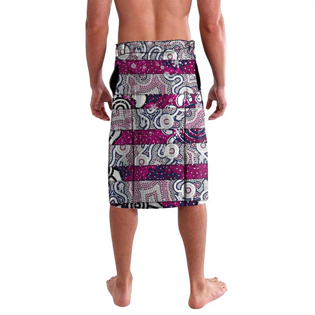 Custom Sea Eagles Rugby Merry Christmas Lavalava Indigenous Australian Art