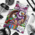 Custom Sea Eagles Rugby Merry Christmas Men Tank Top Indigenous Australian Art