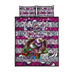 Sea Eagles Rugby Merry Christmas Quilt Bed Set Indigenous Australian Art