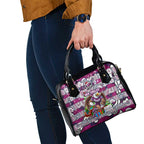 Sea Eagles Rugby Merry Christmas Shoulder Handbag Indigenous Australian Art