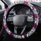 Sea Eagles Rugby Merry Christmas Steering Wheel Cover Indigenous Australian Art