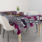 Sea Eagles Rugby Merry Christmas Tablecloth Indigenous Australian Art