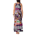 Custom Sea Eagles Rugby Merry Christmas Tank Maxi Dress Indigenous Australian Art