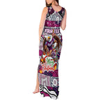 Custom Sea Eagles Rugby Merry Christmas Tank Maxi Dress Indigenous Australian Art