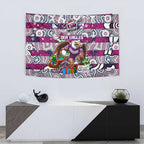 Sea Eagles Rugby Merry Christmas Tapestry Indigenous Australian Art
