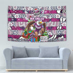 Sea Eagles Rugby Merry Christmas Tapestry Indigenous Australian Art