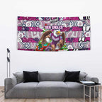 Sea Eagles Rugby Merry Christmas Tapestry Indigenous Australian Art