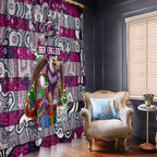 Sea Eagles Rugby Merry Christmas Window Curtain Indigenous Australian Art