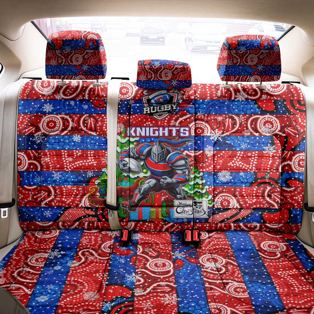 Knights Rugby Merry Christmas Back Car Seat Cover Indigenous Australian Art