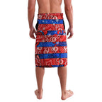 Custom Knights Rugby Merry Christmas Lavalava Indigenous Australian Art