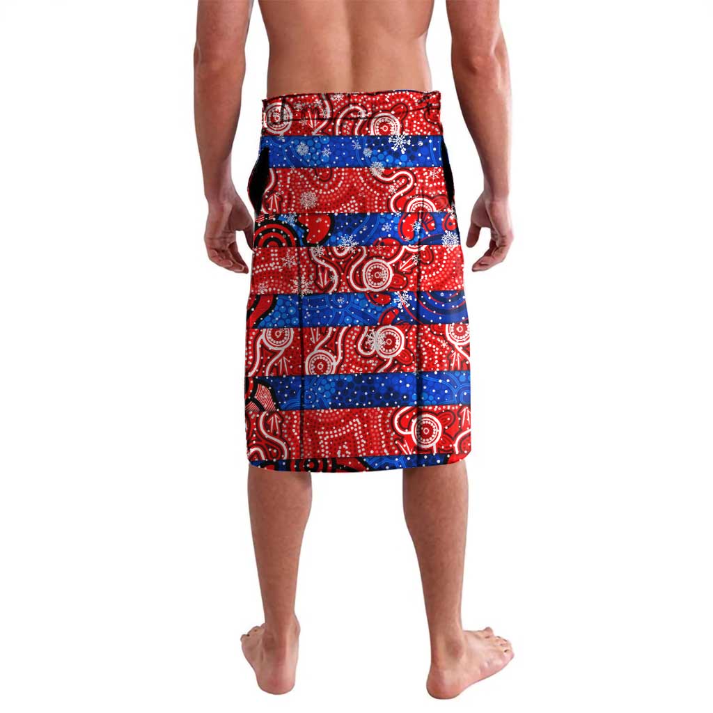 Custom Knights Rugby Merry Christmas Lavalava Indigenous Australian Art