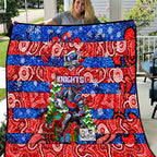 Knights Rugby Merry Christmas Quilt Indigenous Australian Art