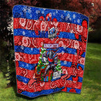 Knights Rugby Merry Christmas Quilt Indigenous Australian Art