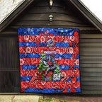 Knights Rugby Merry Christmas Quilt Indigenous Australian Art