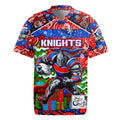 Custom Knights Rugby Merry Christmas Rugby Jersey Indigenous Australian Art