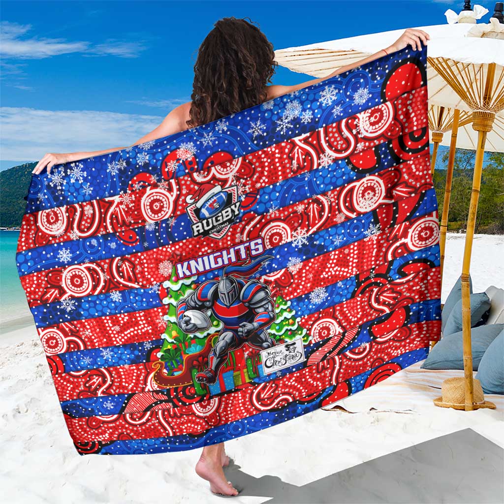 Knights Rugby Merry Christmas Sarong Indigenous Australian Art