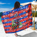 Knights Rugby Merry Christmas Sarong Indigenous Australian Art
