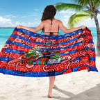 Knights Rugby Merry Christmas Sarong Indigenous Australian Art