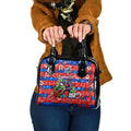 Knights Rugby Merry Christmas Shoulder Handbag Indigenous Australian Art