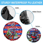 Knights Rugby Merry Christmas Spare Tire Cover Indigenous Australian Art