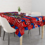 Knights Rugby Merry Christmas Tablecloth Indigenous Australian Art