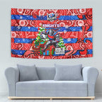 Knights Rugby Merry Christmas Tapestry Indigenous Australian Art