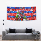 Knights Rugby Merry Christmas Tapestry Indigenous Australian Art