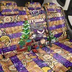 Storm Rugby Merry Christmas Back Car Seat Cover Indigenous Australian Art