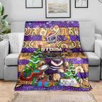 Storm Rugby Merry Christmas Blanket Indigenous Australian Art