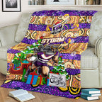 Storm Rugby Merry Christmas Blanket Indigenous Australian Art