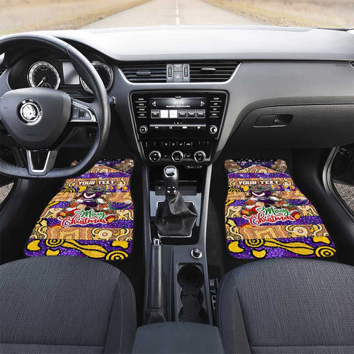 Storm Rugby Merry Christmas Car Mats Indigenous Australian Art