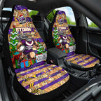 Storm Rugby Merry Christmas Car Seat Cover Indigenous Australian Art