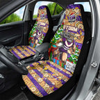 Storm Rugby Merry Christmas Car Seat Cover Indigenous Australian Art