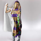 Storm Rugby Merry Christmas Hooded Blanket Indigenous Australian Art