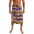 Custom Storm Rugby Merry Christmas Lavalava Indigenous Australian Art
