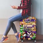 Storm Rugby Merry Christmas Luggage Cover Indigenous Australian Art