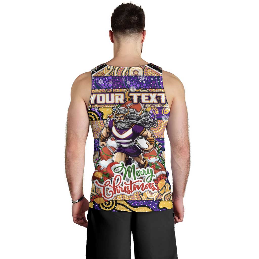 Custom Storm Rugby Merry Christmas Men Tank Top Indigenous Australian Art