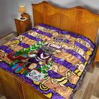 Storm Rugby Merry Christmas Quilt Indigenous Australian Art