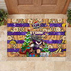 Storm Rugby Merry Christmas Rubber Doormat Indigenous Australian Art