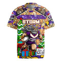 Custom Storm Rugby Merry Christmas Rugby Jersey Indigenous Australian Art