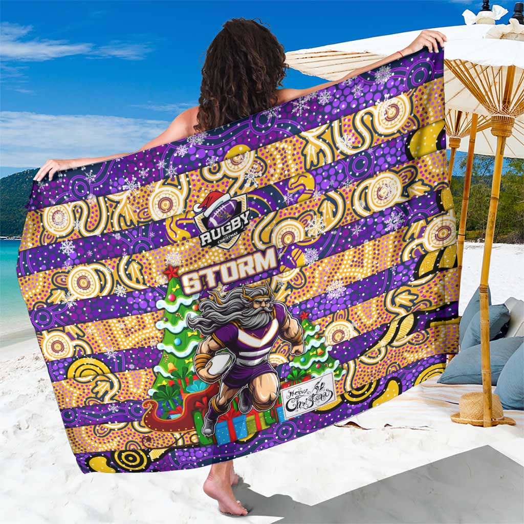 Storm Rugby Merry Christmas Sarong Indigenous Australian Art