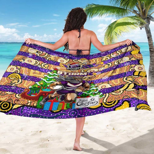 Storm Rugby Merry Christmas Sarong Indigenous Australian Art