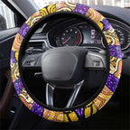 Storm Rugby Merry Christmas Steering Wheel Cover Indigenous Australian Art
