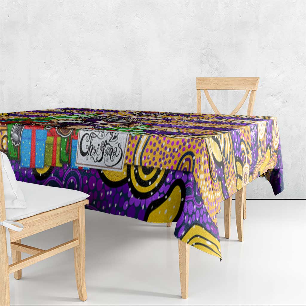 Storm Rugby Merry Christmas Tablecloth Indigenous Australian Art