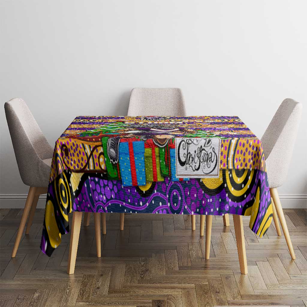 Storm Rugby Merry Christmas Tablecloth Indigenous Australian Art