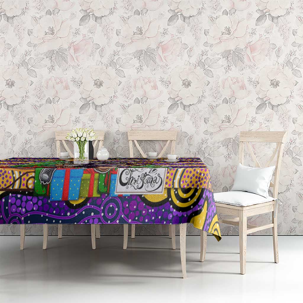 Storm Rugby Merry Christmas Tablecloth Indigenous Australian Art