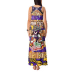 Custom Storm Rugby Merry Christmas Tank Maxi Dress Indigenous Australian Art