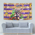 Storm Rugby Merry Christmas Tapestry Indigenous Australian Art